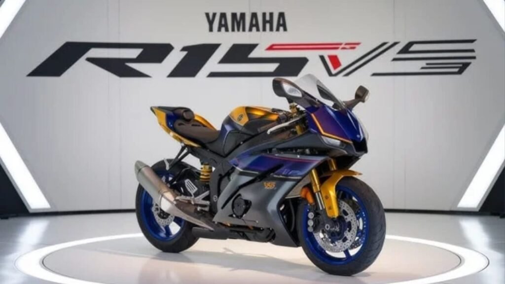 Yamaha R15 V5 Bike 2026 – 155cc VVA Engine, 18.4PS Power, Quick Shifter Tech & 55KM/L Mileage at Just ₹75,000!